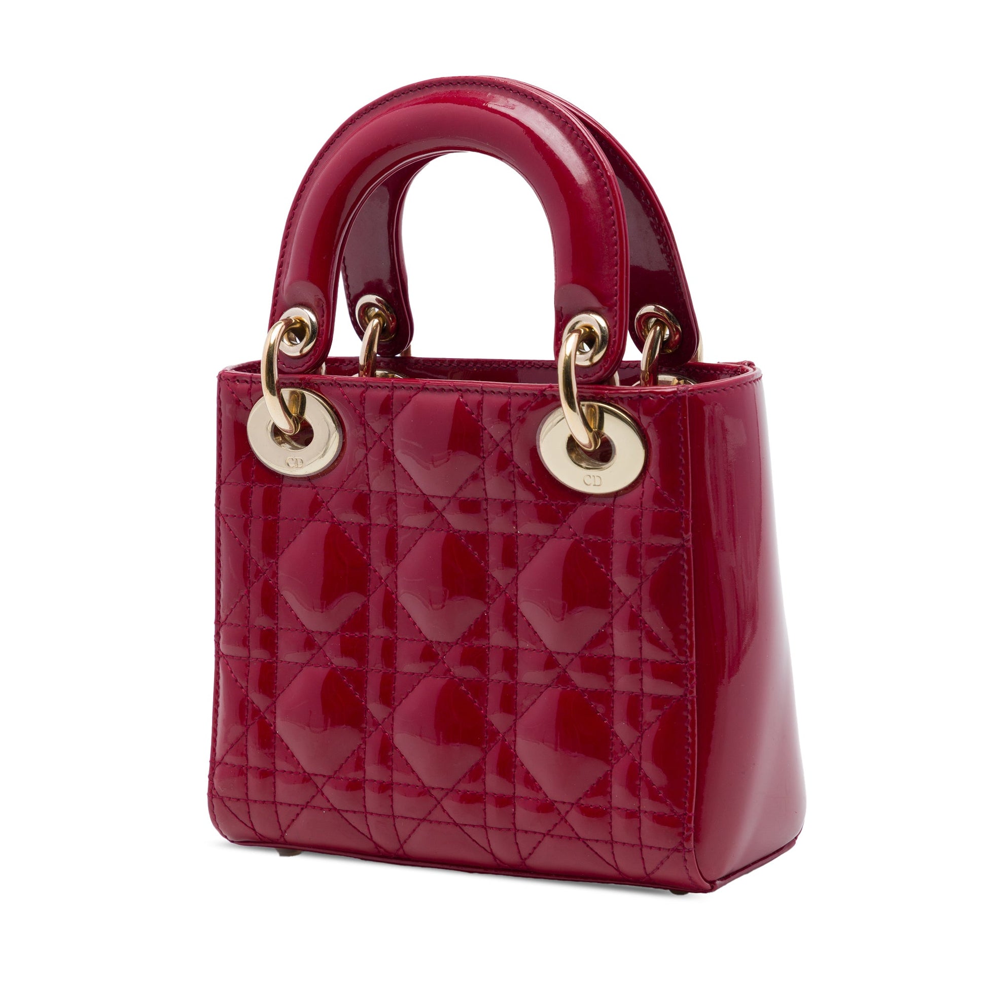 Dior Mini Patent Cannage Lady Dior