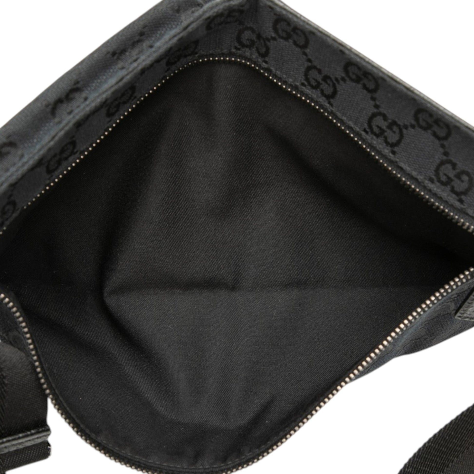 Gucci GG Canvas Double Pocket Belt Bag