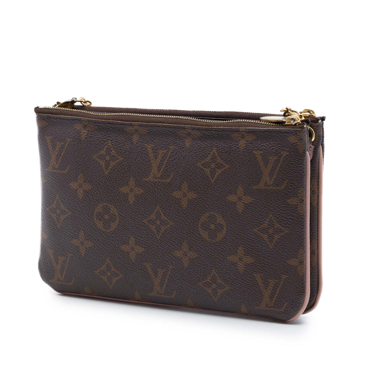 Louis Vuitton Monogram Blooming Flowers Double Zip Pochette