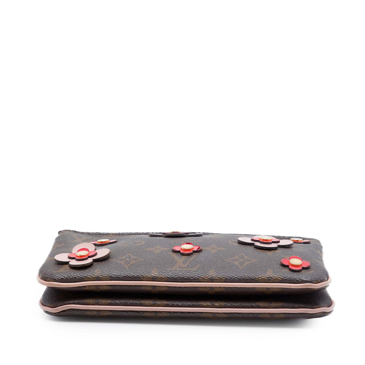 Louis Vuitton Monogram Blooming Flowers Double Zip Pochette