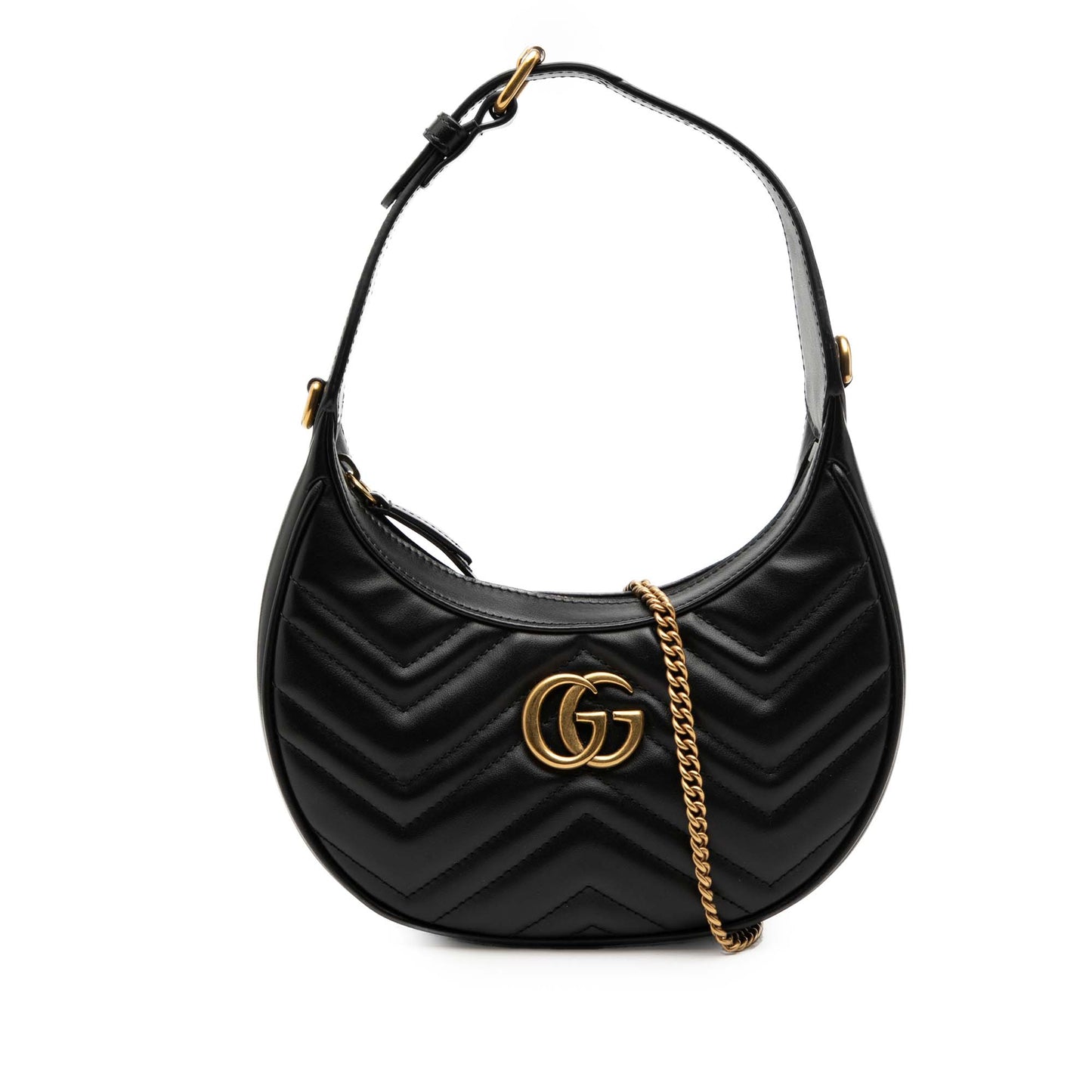 Gucci Mini GG Marmont Half Moon Bag