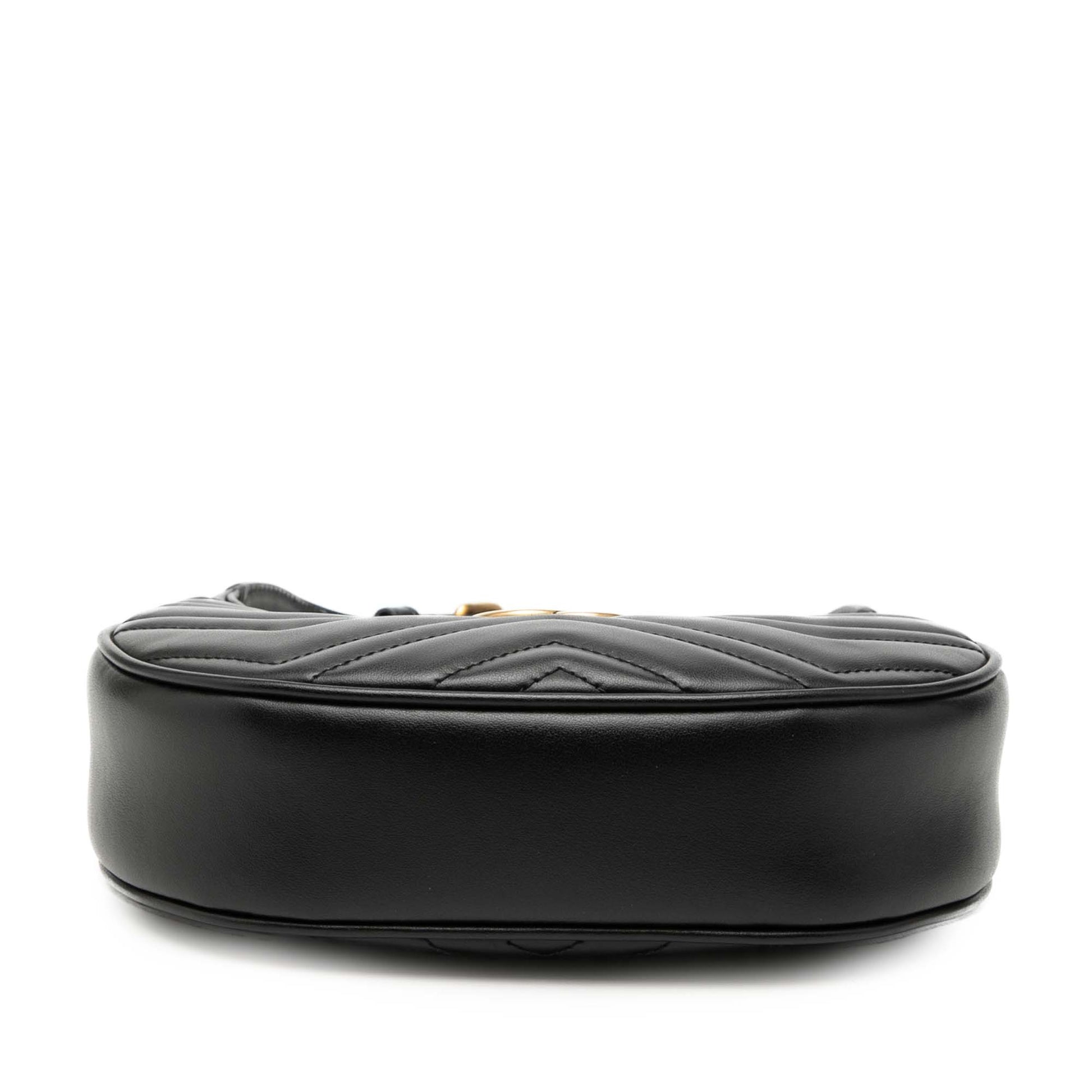 Gucci Mini GG Marmont Half Moon Bag