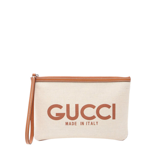 Gucci Canvas Logo Clutch
