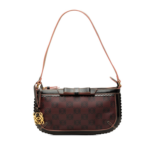 LOEWE Anagram PVC Coated Canvas Shoulder Bag