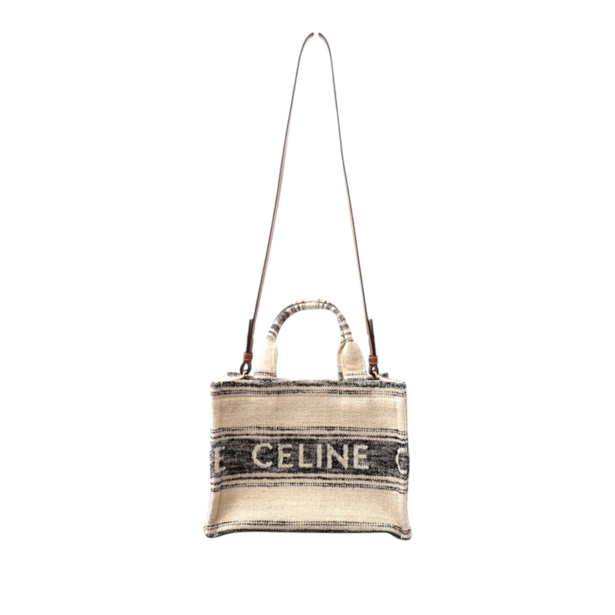 Celine Small Canvas Cabas Thais Satchel