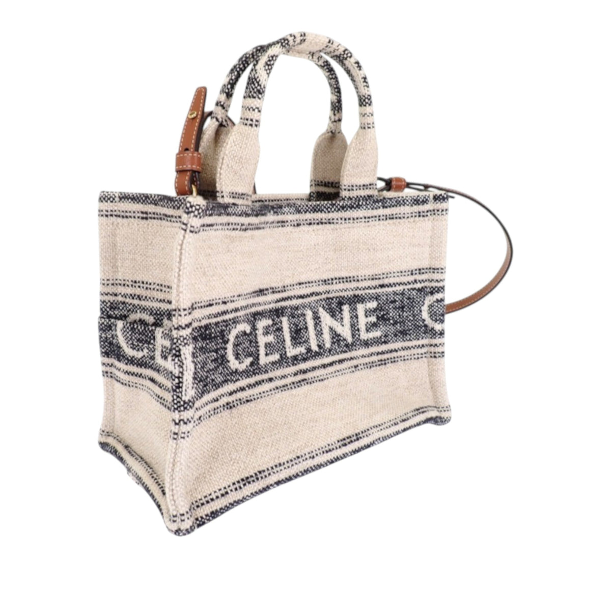Celine Small Canvas Cabas Thais Satchel