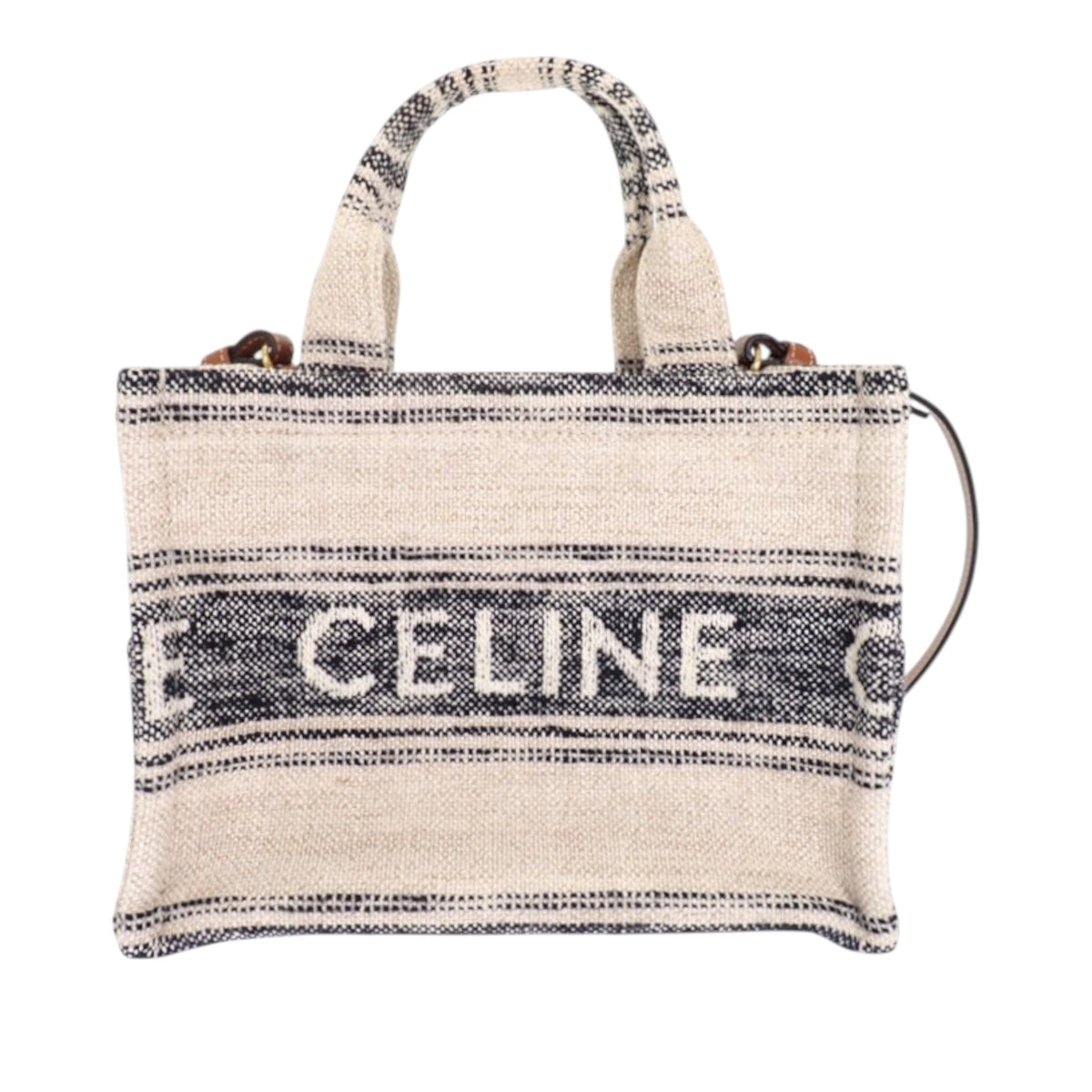 Celine Small Canvas Cabas Thais Satchel