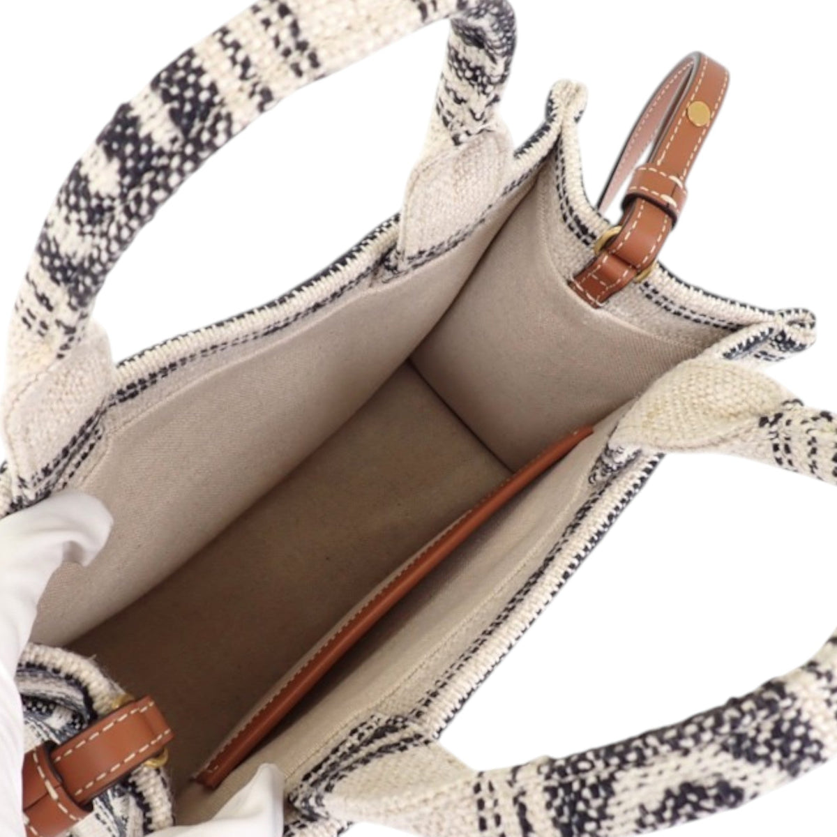 Celine Small Canvas Cabas Thais Satchel