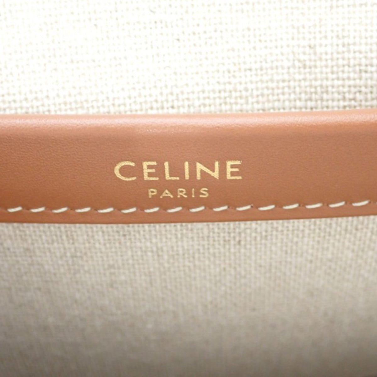 Celine Small Canvas Cabas Thais Satchel