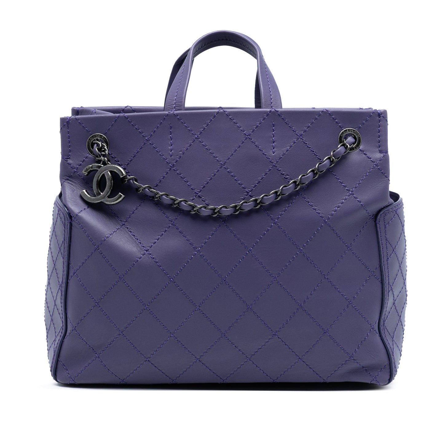 Chanel Medium CC Quilted Calfskin Pocket Tote