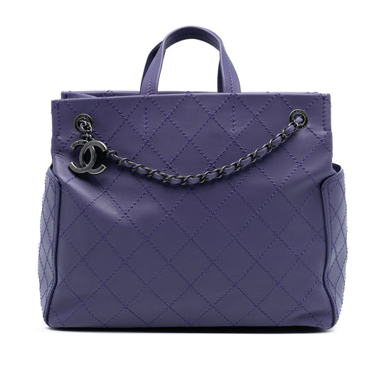 Chanel Medium CC Quilted Calfskin Pocket Tote