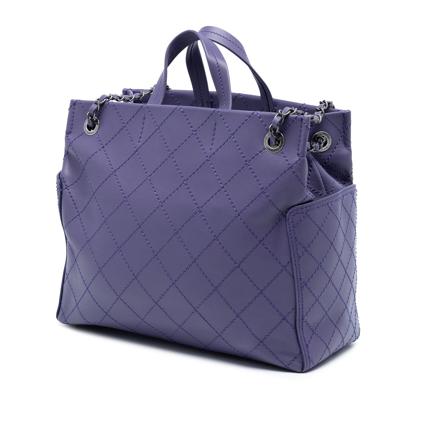 Chanel Medium CC Quilted Calfskin Pocket Tote