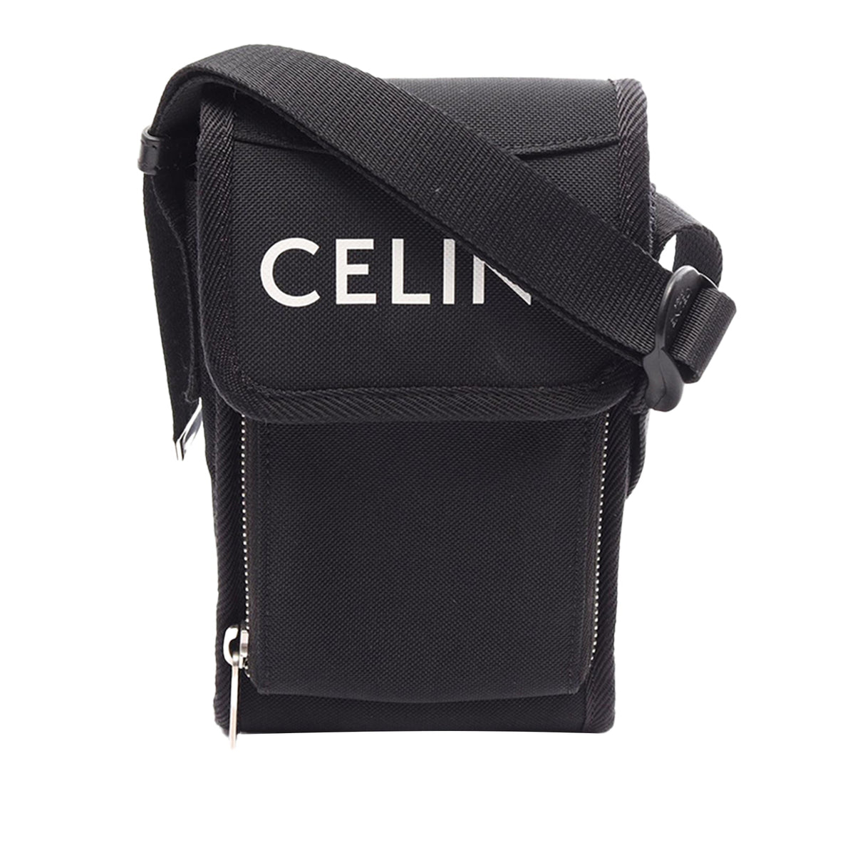 Celine Canvas Phone Pouch Flap Crossbody