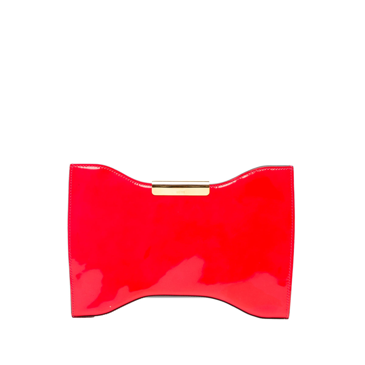 Alexander McQueen Patent Squeeze It Clutch — Pink