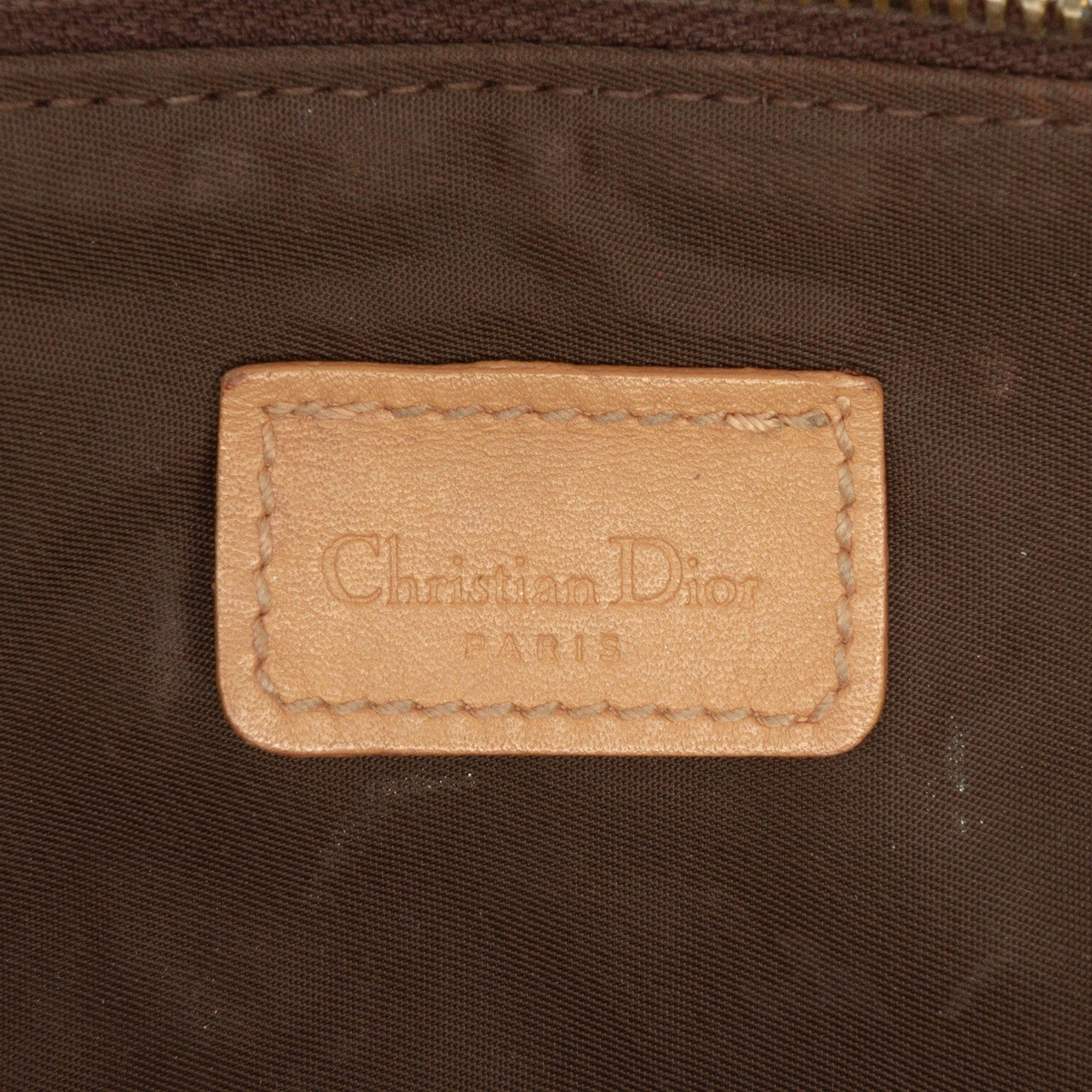 Dior Mini Diorissimo Canvas Saddle Pochette