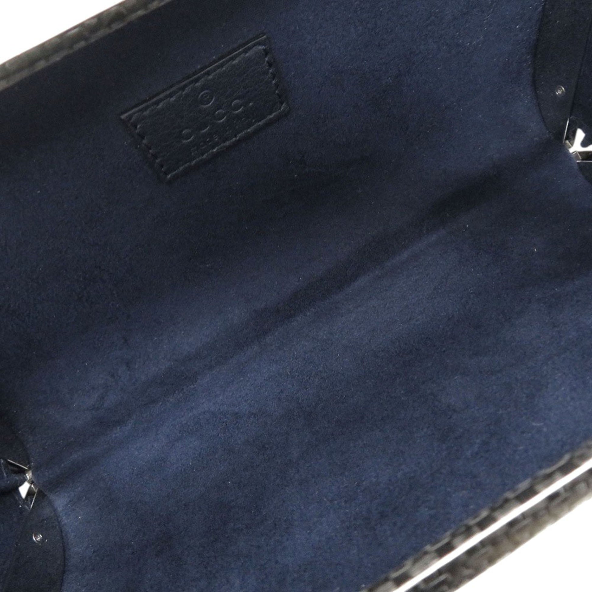 Gucci Brass Crystal Web Buckle Chain Shoulder Bag