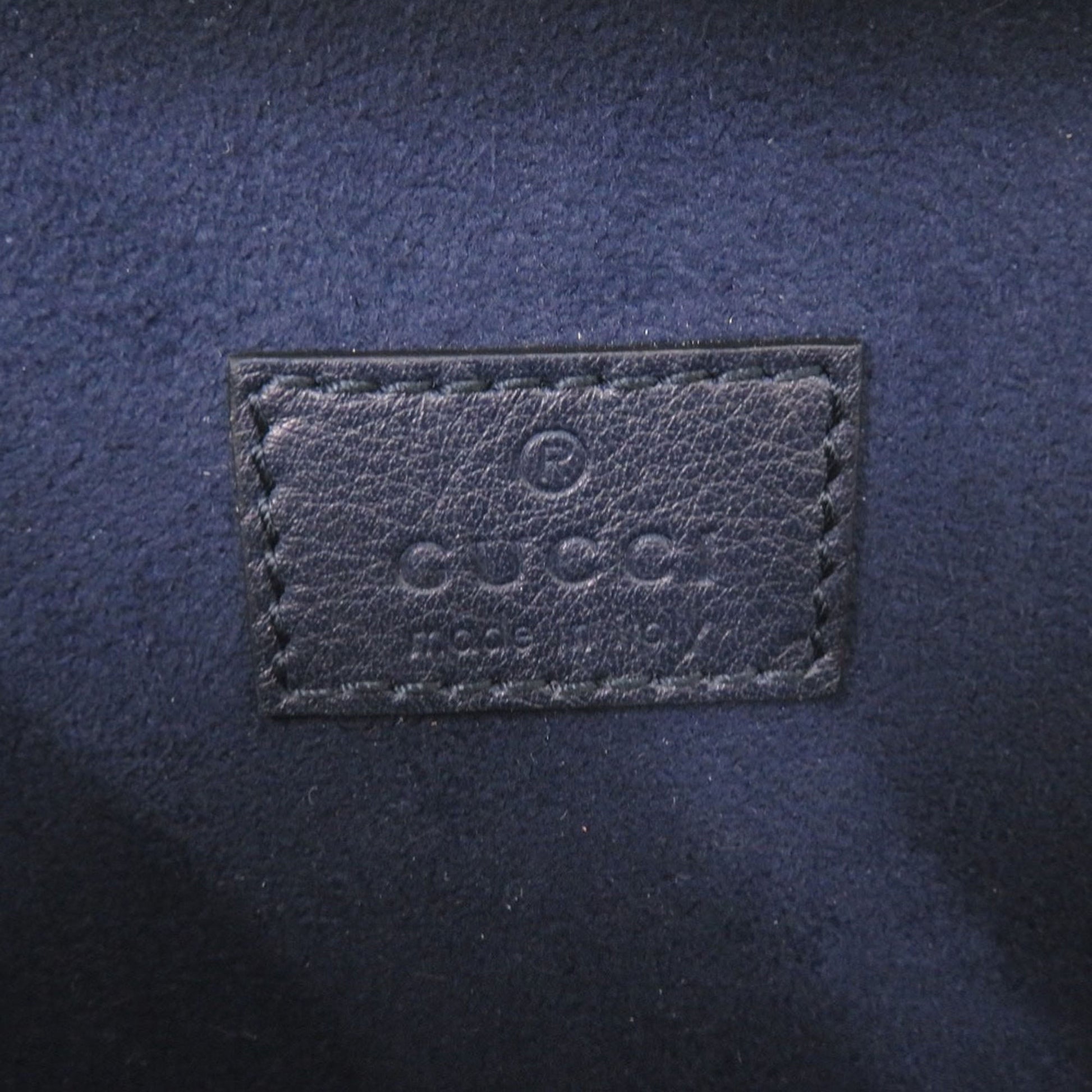 Gucci Brass Crystal Web Buckle Chain Shoulder Bag