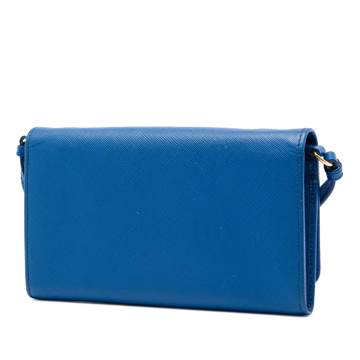 Prada Saffiano Lux Bow Wallet On Strap