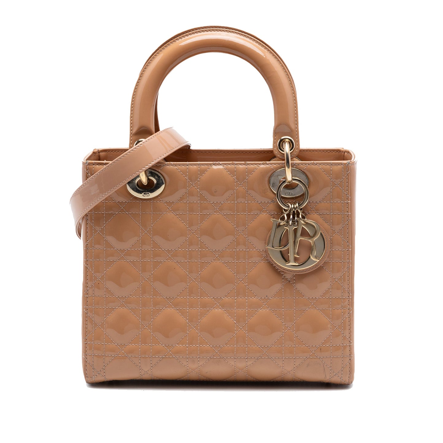 Dior Medium Patent Cannage Lady Dior
