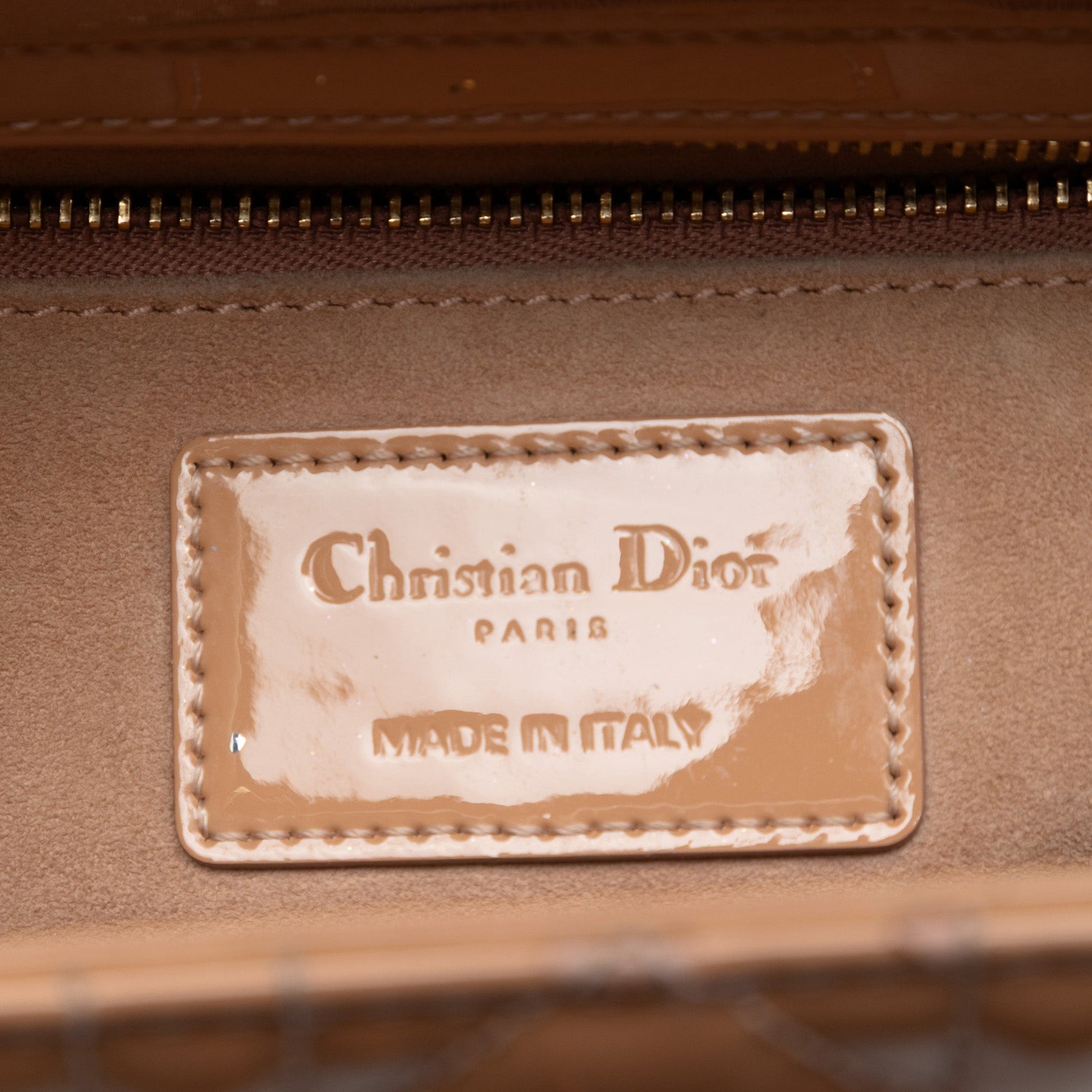 Dior Medium Patent Cannage Lady Dior