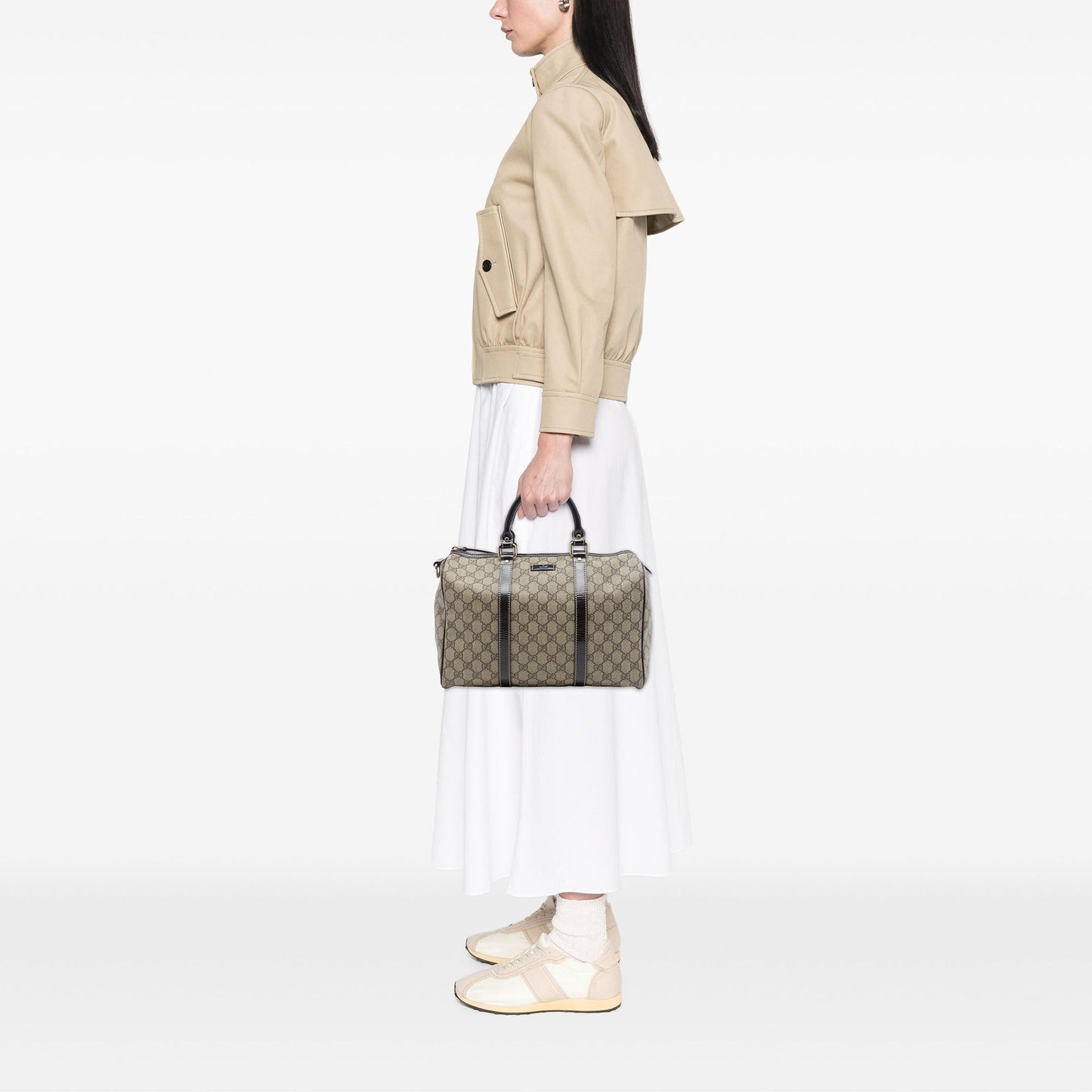 Gucci Medium GG Supreme Joy Boston Bag