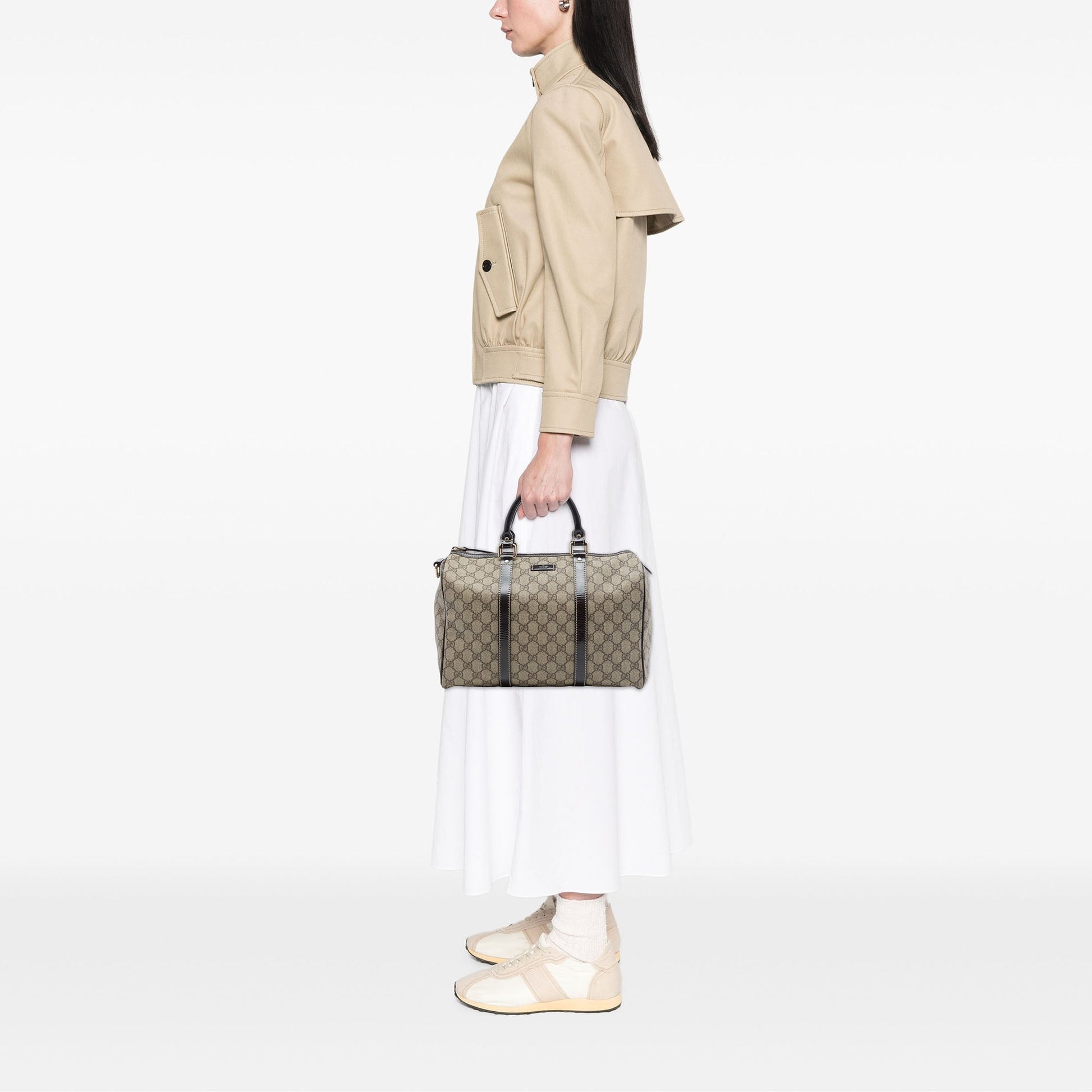 Gucci Medium GG Supreme Joy Boston Bag