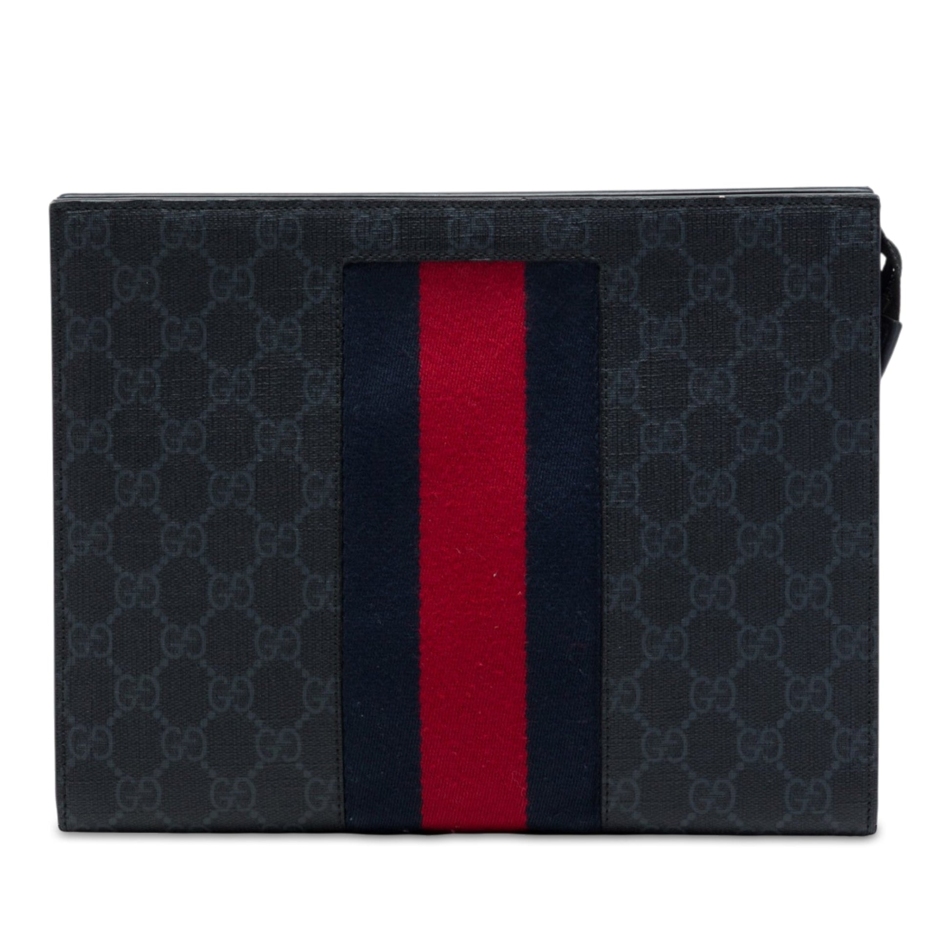 Gucci GG Supreme Web Clutch