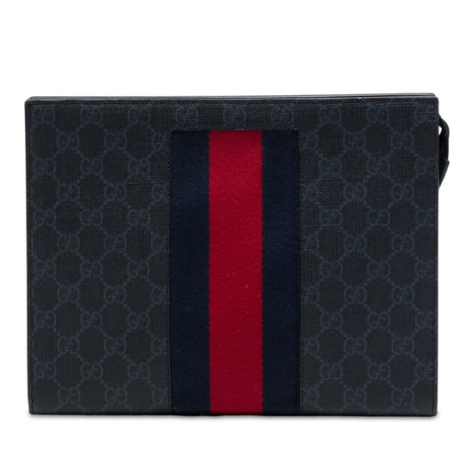 Gucci GG Supreme Web Clutch