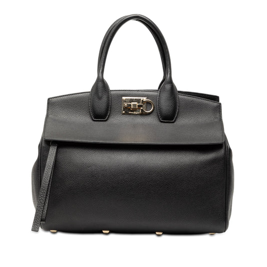 Ferragamo Leather Studio Satchel