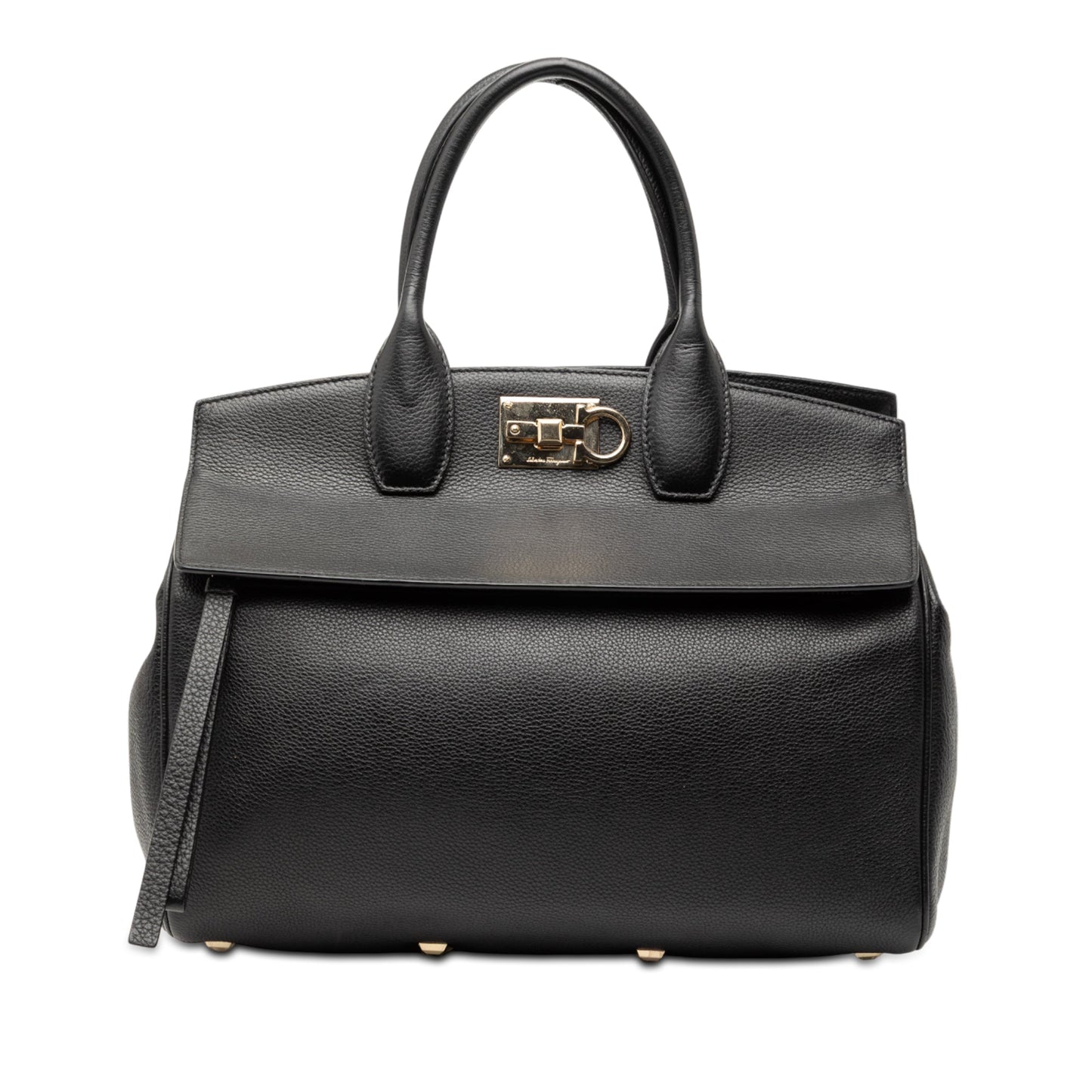 Ferragamo Leather Studio Satchel