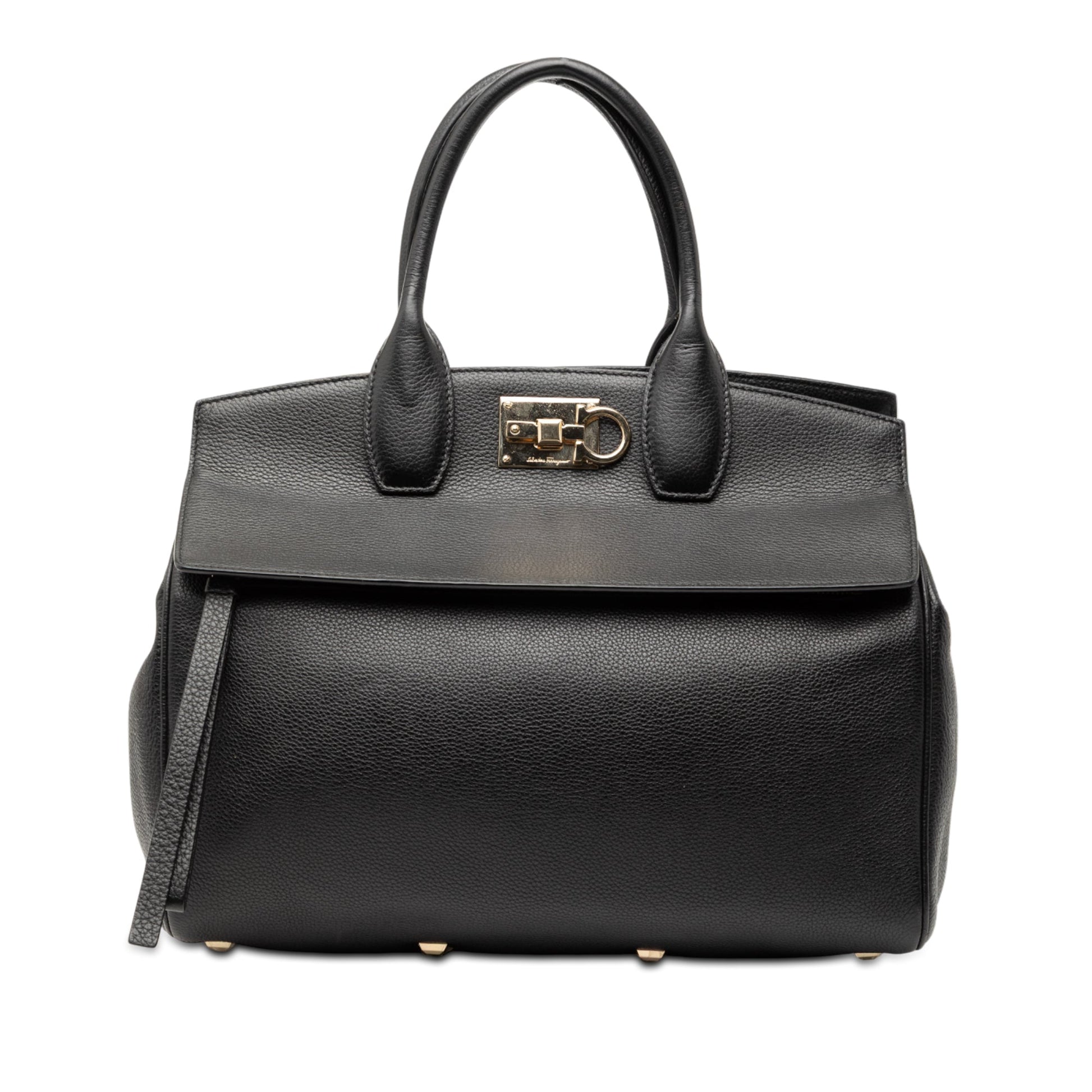 Ferragamo Leather Studio Satchel