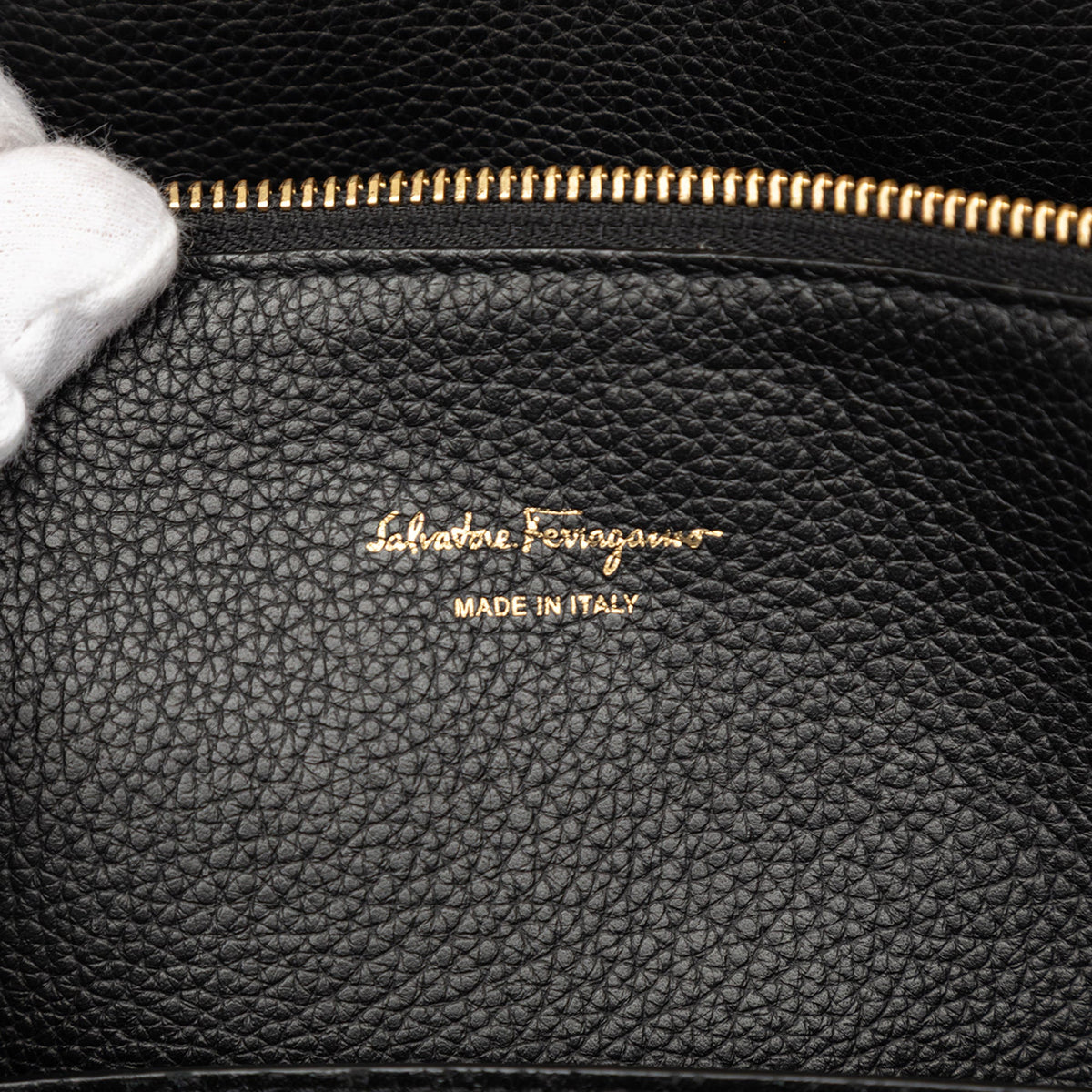 Ferragamo Leather Studio Satchel