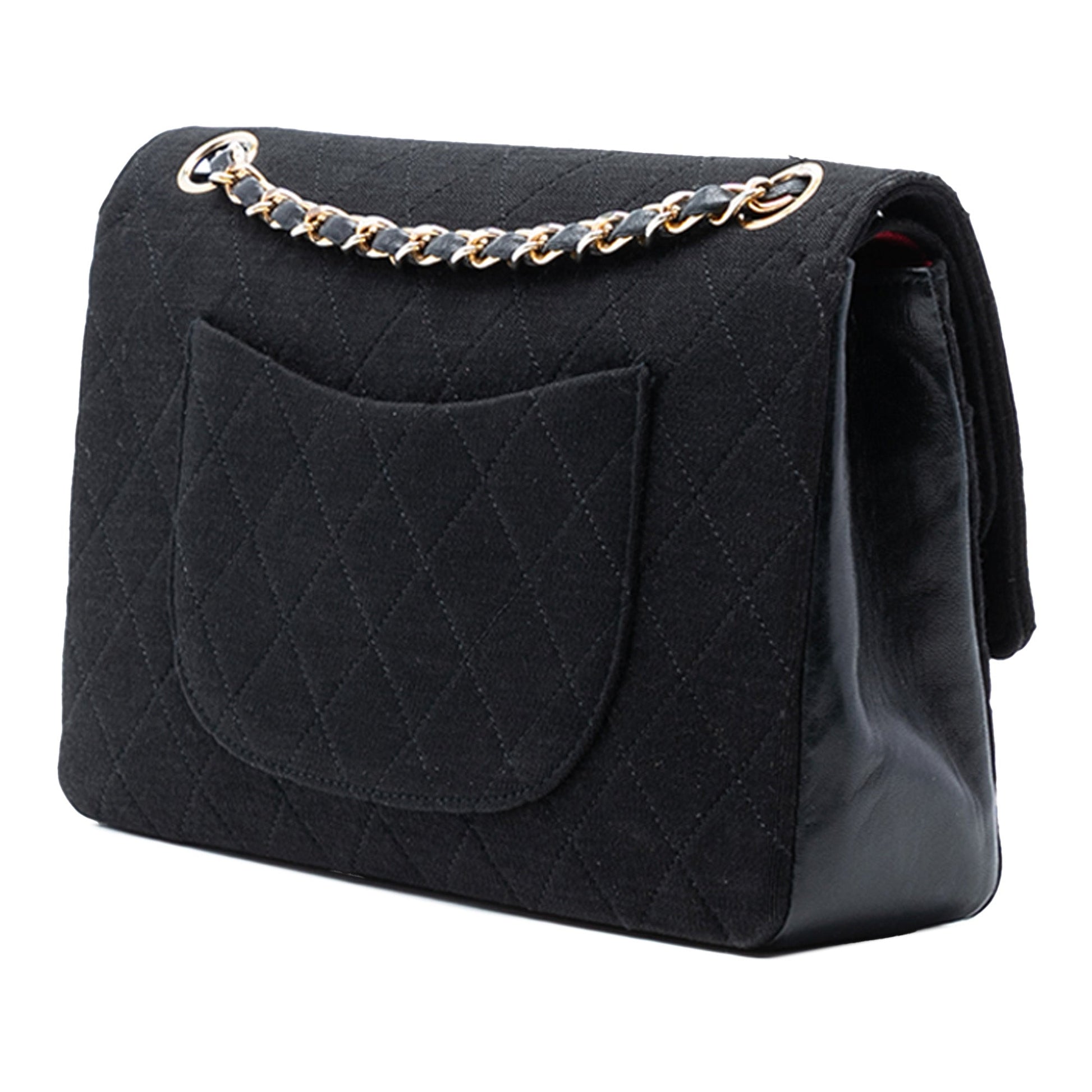 Chanel Medium Classic Jersey Double Flap