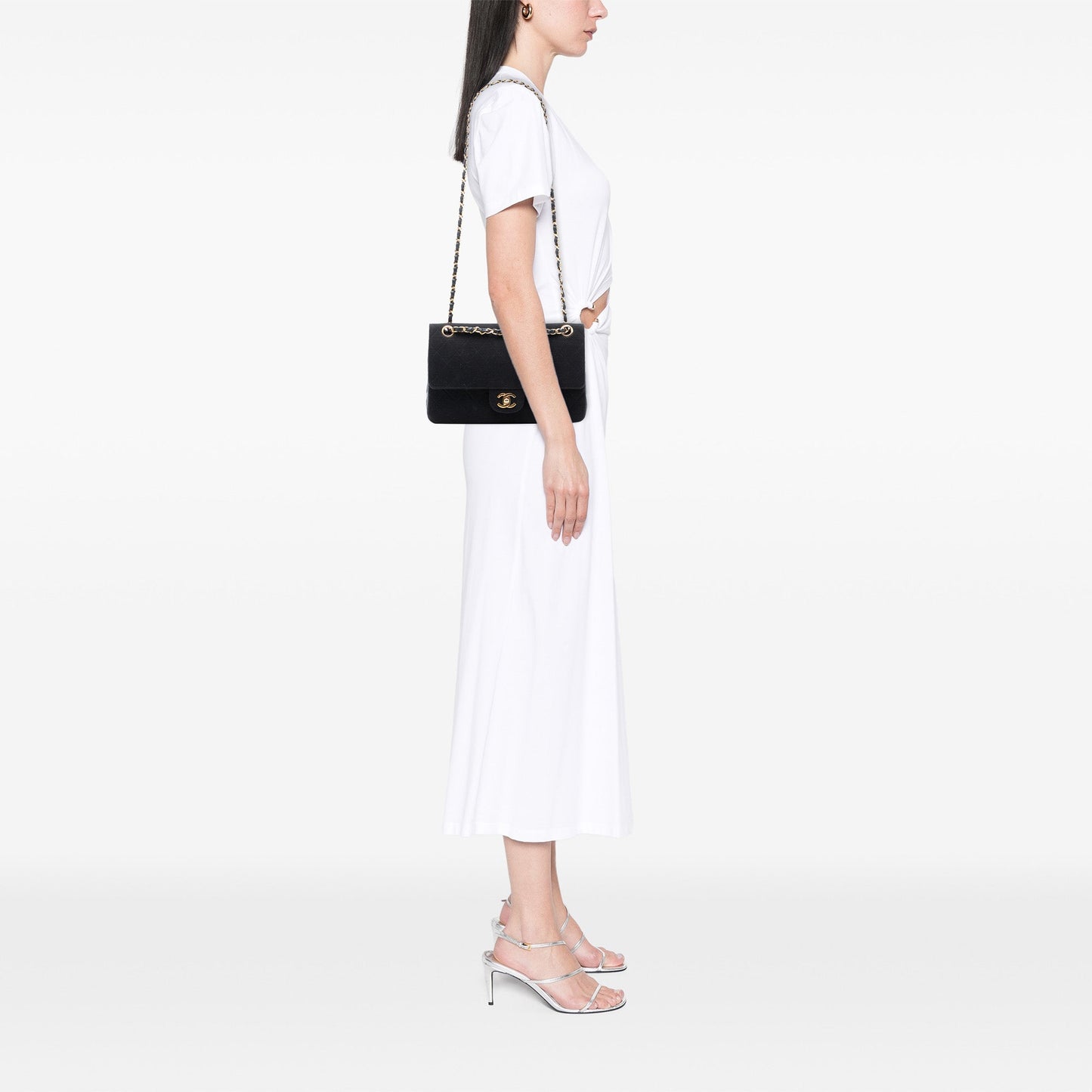 Chanel Medium Classic Jersey Double Flap
