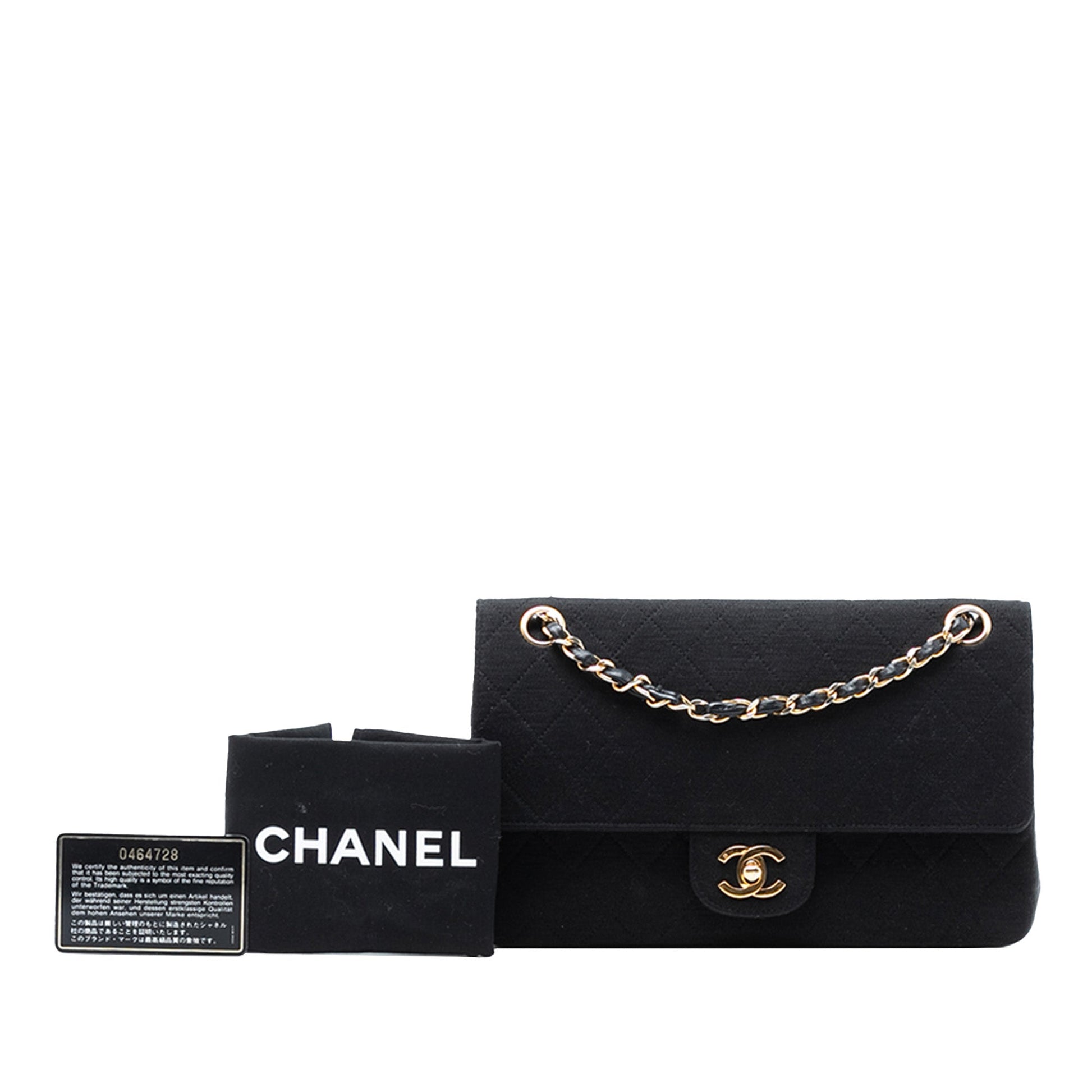 Chanel Medium Classic Jersey Double Flap