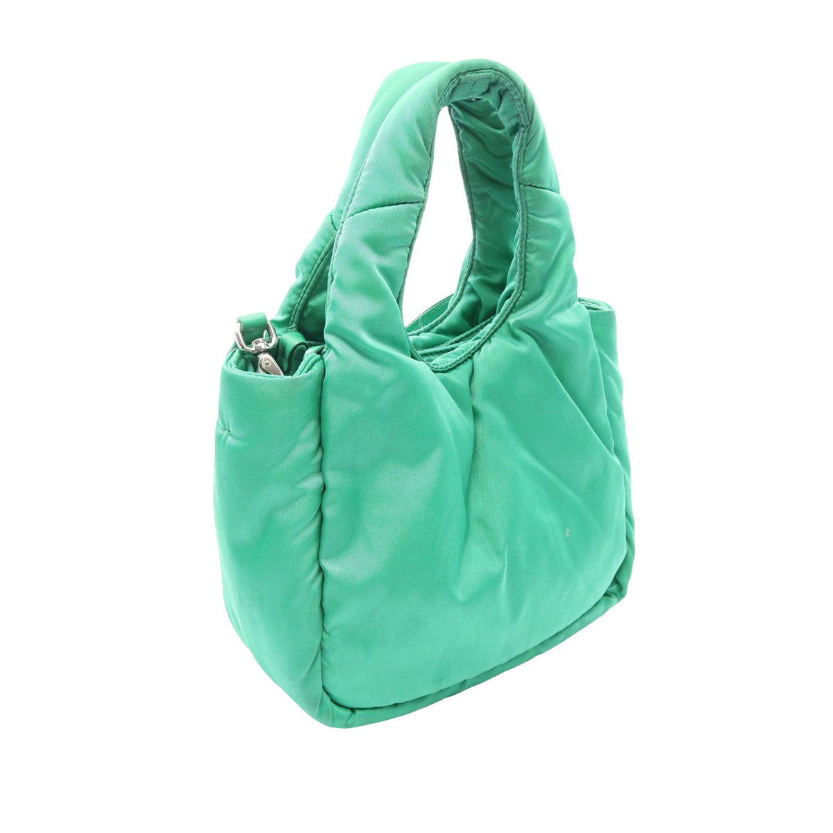 Prada Small Soft Padded Nappa Double Handled Bag — Green