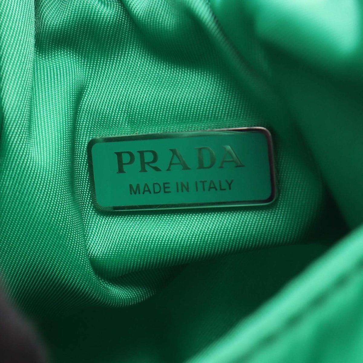 Prada Small Soft Padded Nappa Double Handled Bag — Green