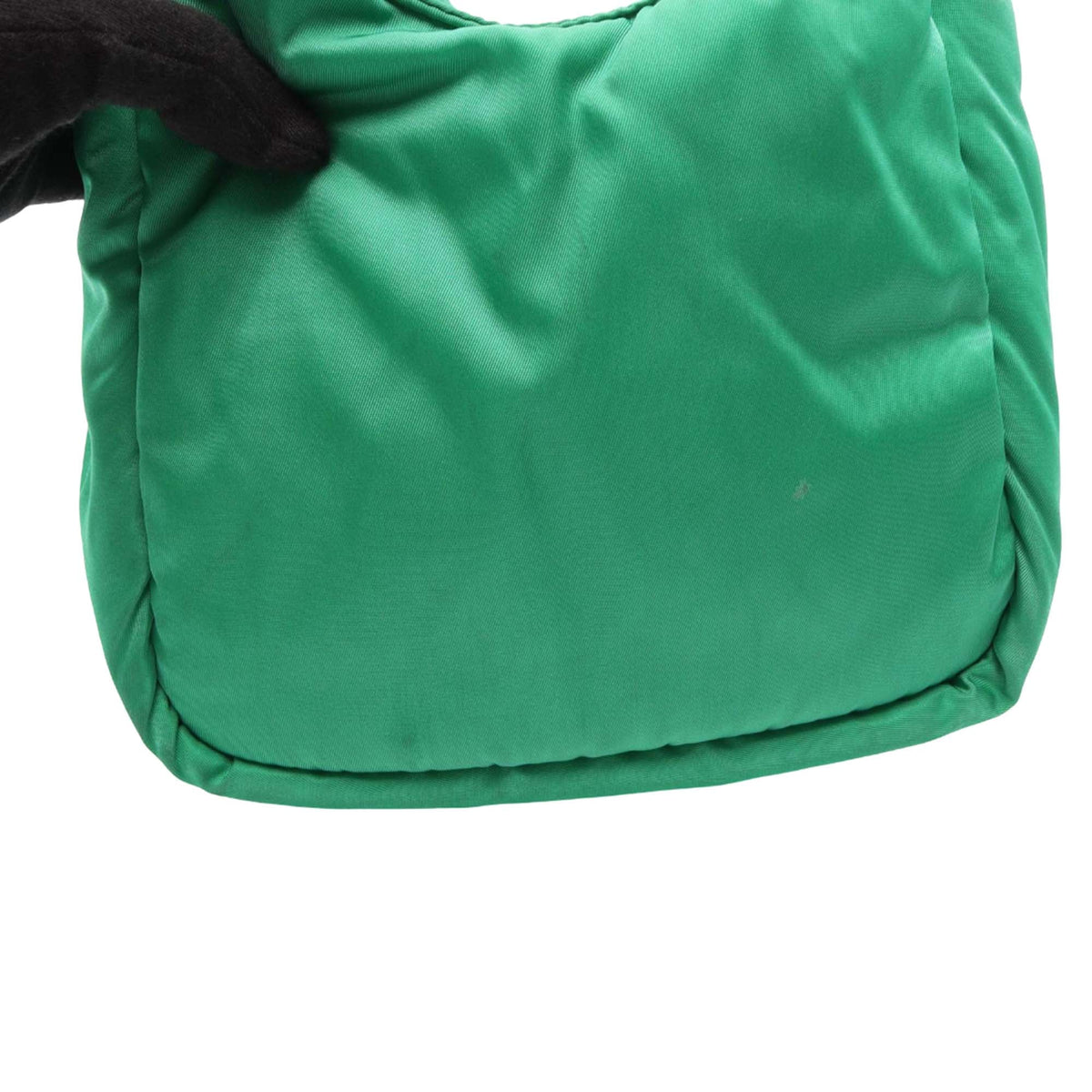Prada Small Soft Padded Nappa Double Handled Bag — Green