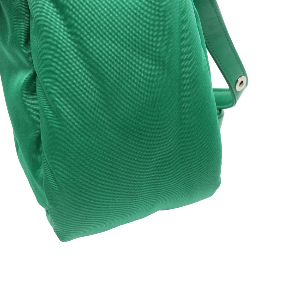 Prada Small Soft Padded Nappa Double Handled Bag — Green