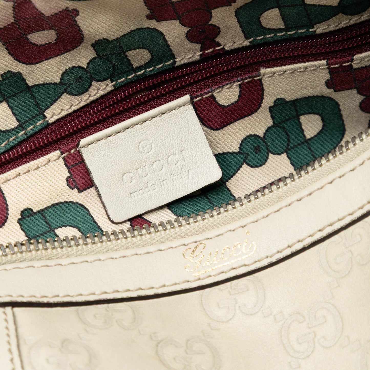 Gucci Guccissima Abbey D Ring Boston Bag