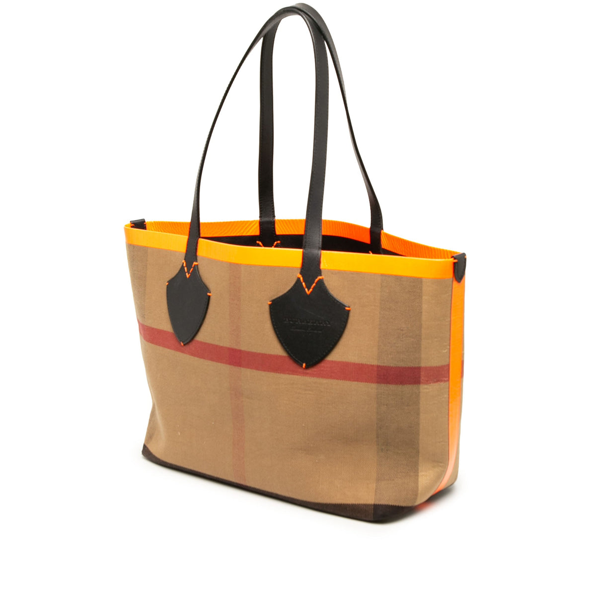 Burberry Mega Check Canvas The Giant Reversible Tote — Beige
