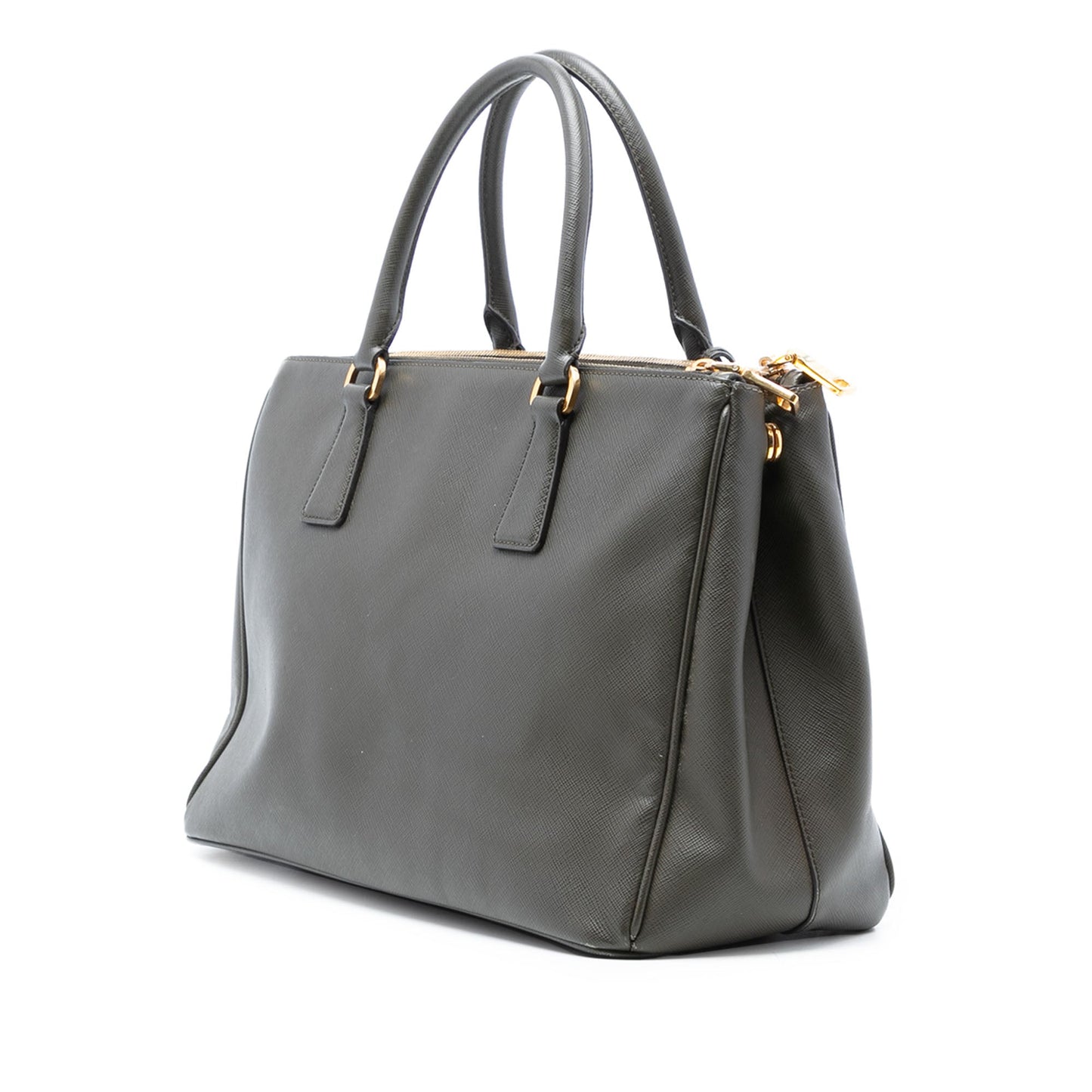 Prada Medium Saffiano Lux Galleria Double Zip Satchel