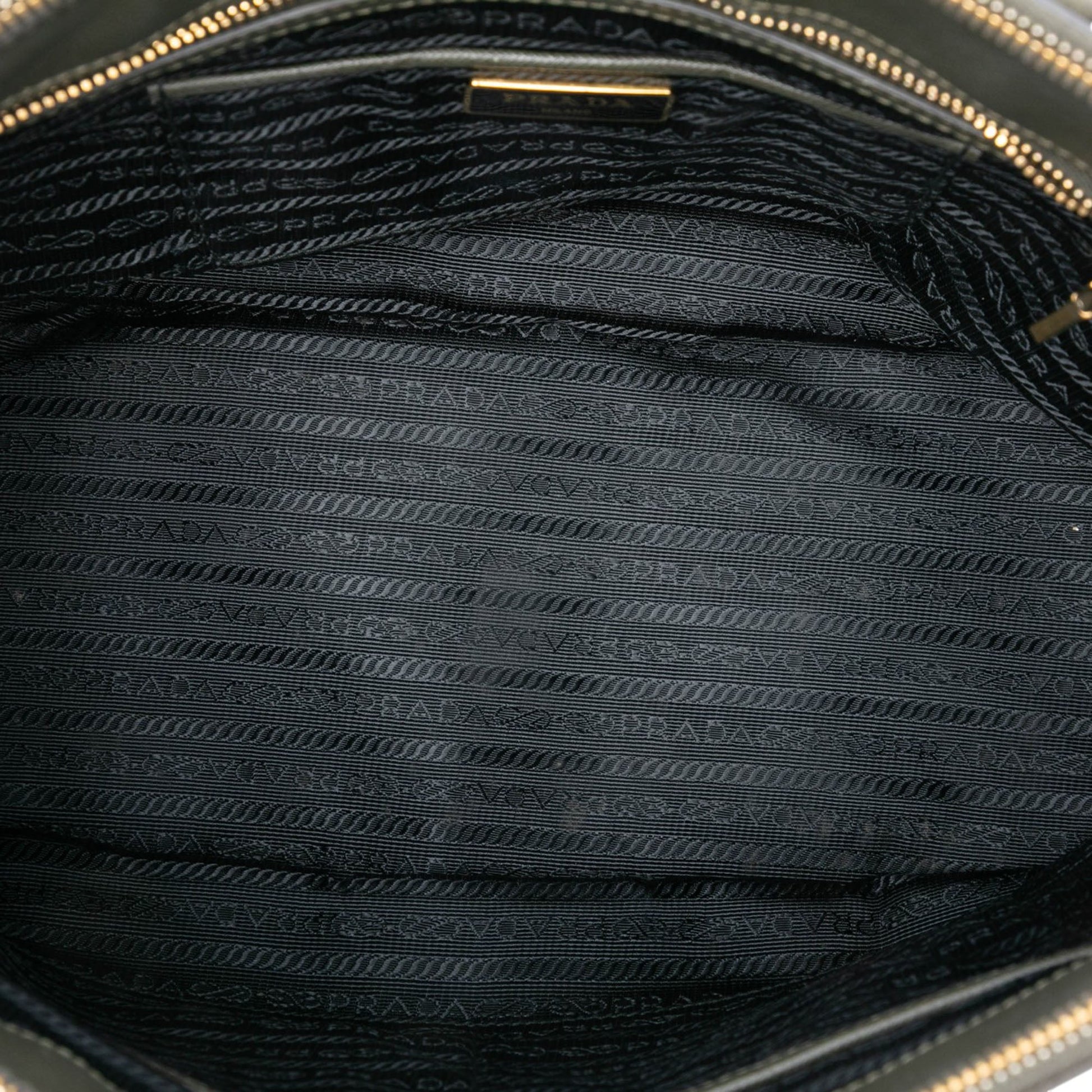 Prada Medium Saffiano Lux Galleria Double Zip Satchel