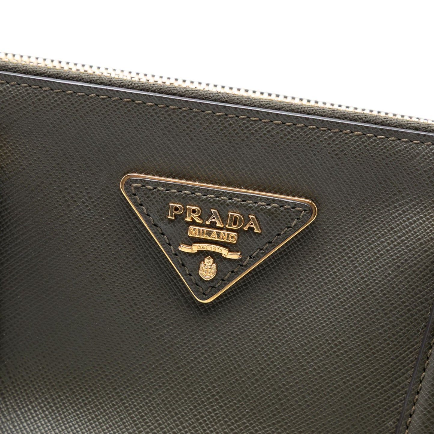 Prada Medium Saffiano Lux Galleria Double Zip Satchel