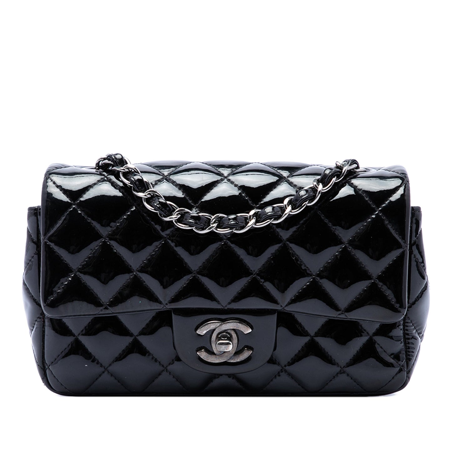 Chanel Mini Rectangular Classic Patent Single Flap