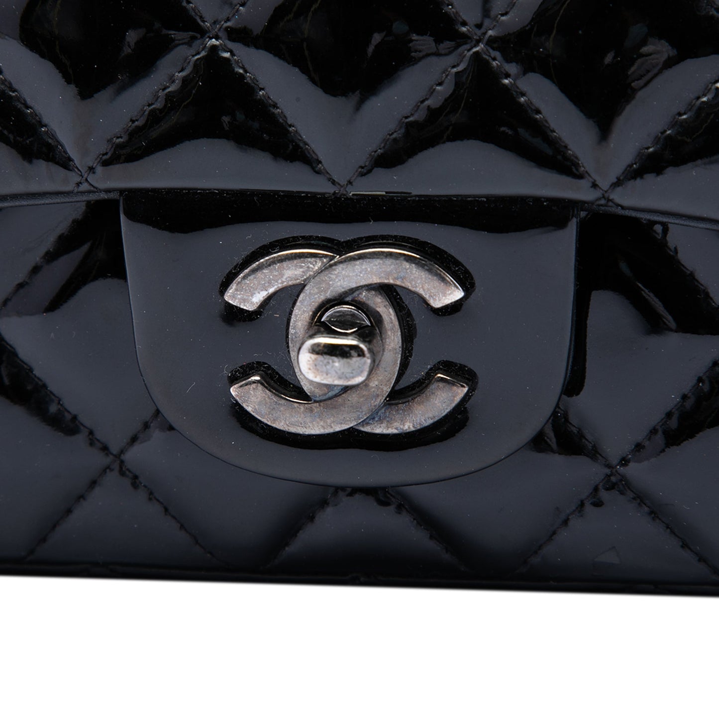 Chanel Mini Rectangular Classic Patent Single Flap