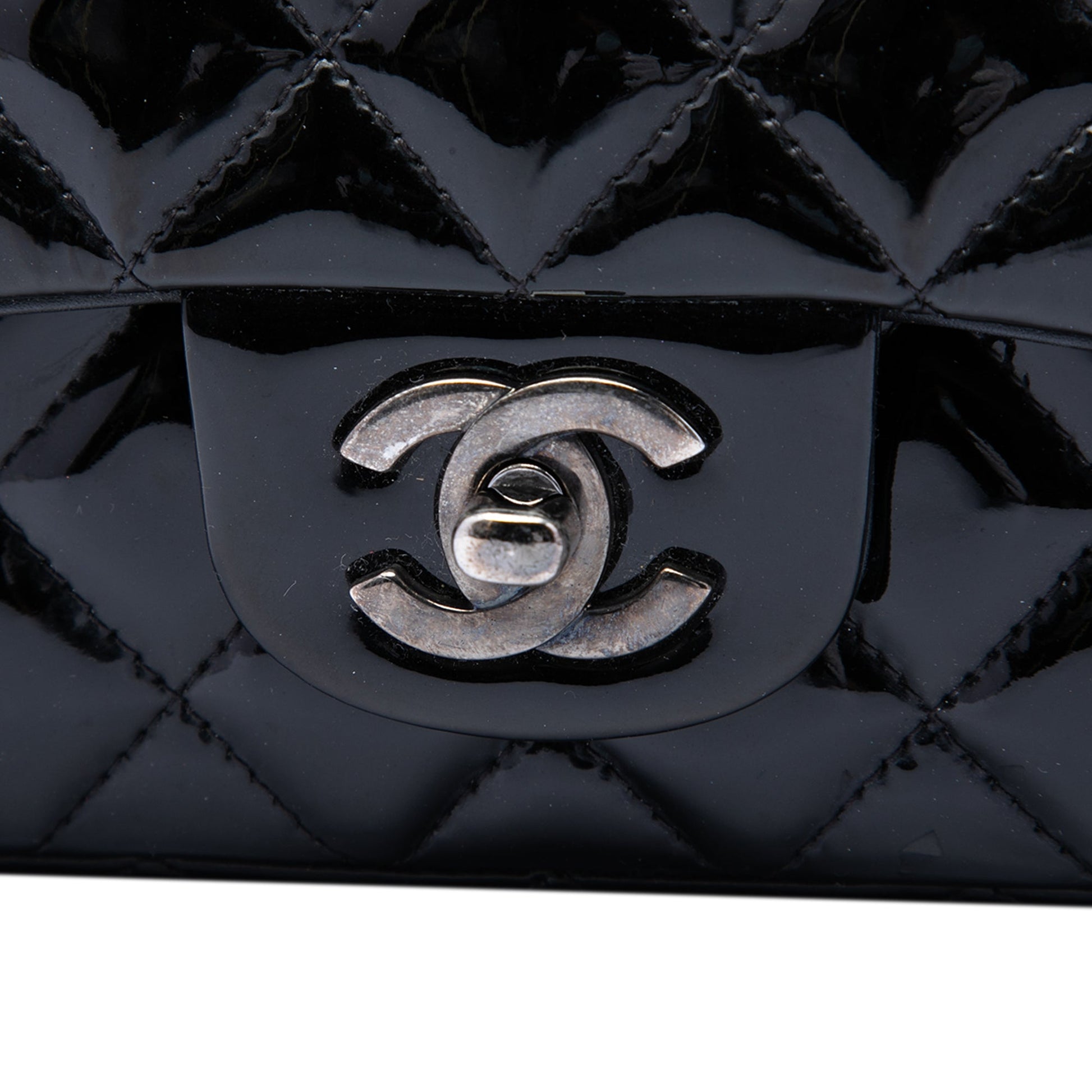 Chanel Mini Rectangular Classic Patent Single Flap