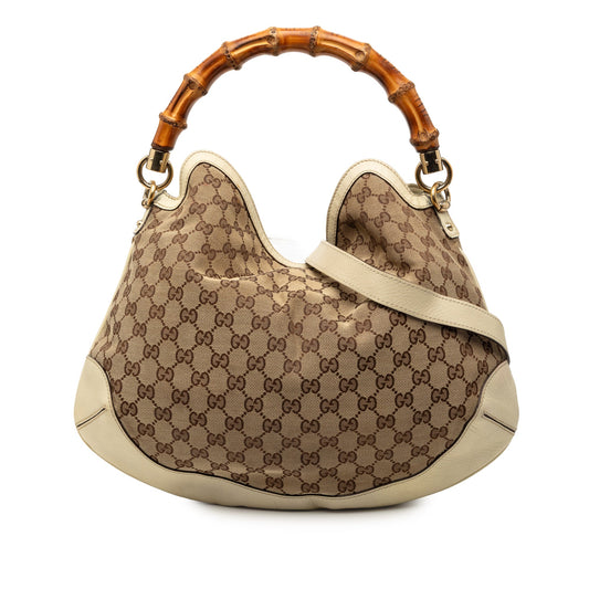 Gucci Medium GG Canvas Peggy Satchel