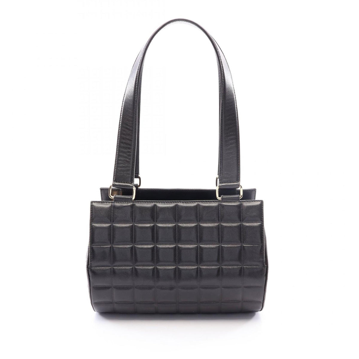 Chanel Chocolate Bar Lambskin Shoulder Bag — Black