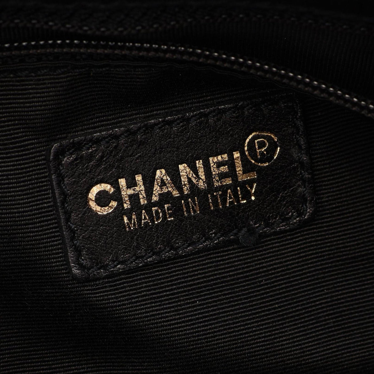 Chanel Chocolate Bar Lambskin Shoulder Bag — Black